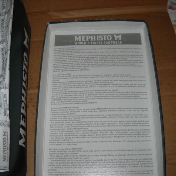 MEPHESTO MENS CRUISER WALKING/HIKING SHOE SIZE 12 IN BLACK LEATHER - Picture 8 of 9